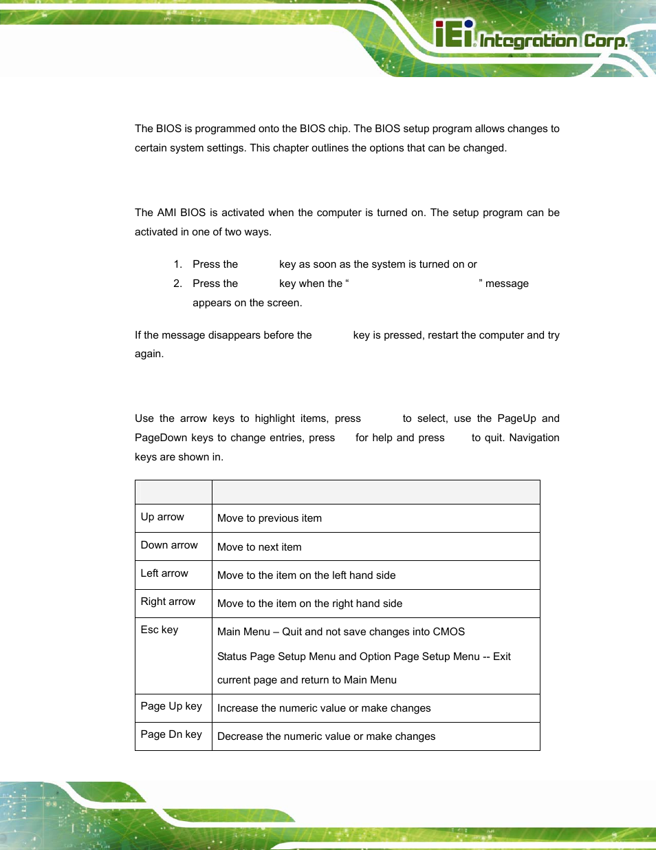 1 introduction, 1 starting setup, 2 using setup | IEI Integration UPC-12A_GM45 v2.10 User Manual | Page 77 / 145