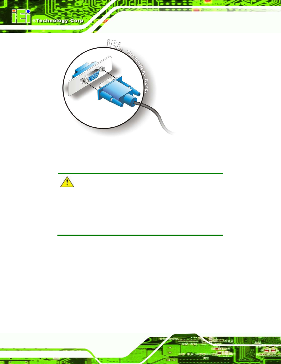 Figure 3-35: vga connector | IEI Integration UPC-V315-NM70 User Manual | Page 53 / 148