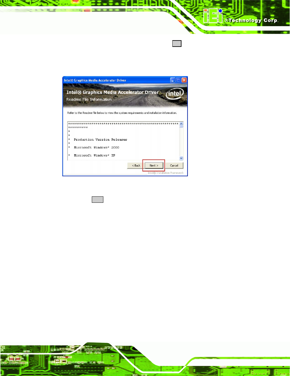 Figure 6-11: graphics driver readme file | IEI Integration PPC-5xxx-9455 v1.10 User Manual | Page 149 / 198