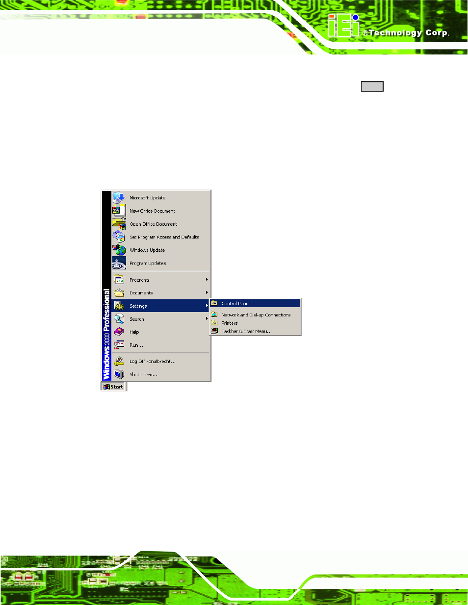 4 gigabit ethernet driver installation, Igabit, Thernet | River, Nstallation, Figure 6-14: windows control panel | IEI Integration PPC-5xxx-9455 v1.10 User Manual | Page 151 / 198