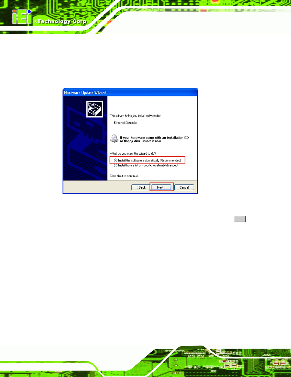 Figure 6-19: search windows update prompt | IEI Integration PPC-5xxx-9455 v1.10 User Manual | Page 154 / 198