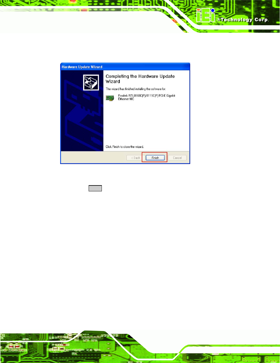 5 audio driver, 1 bios setup, Udio | River, Figure 6-20: hardware installation complete | IEI Integration PPC-5xxx-9455 v1.10 User Manual | Page 155 / 198