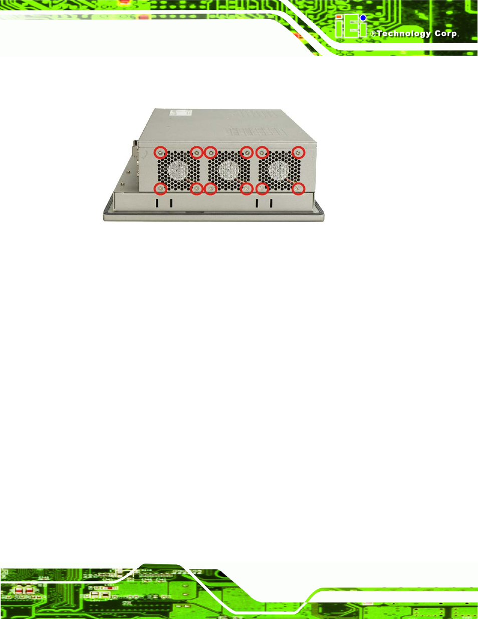 2 install the new system cooling fans | IEI Integration PPC-5xxx-9455 v1.10 User Manual | Page 171 / 198