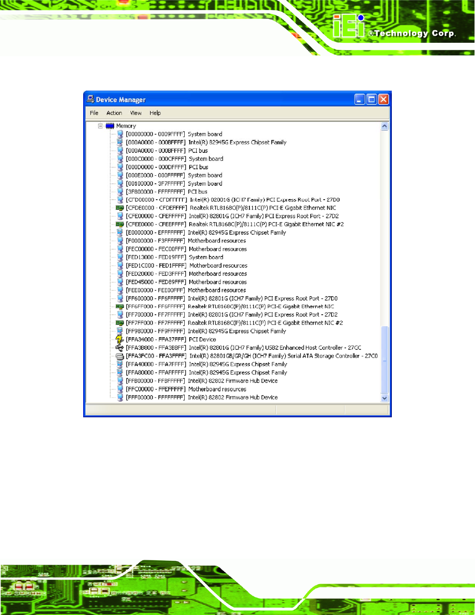 E.4 memory, Emory | IEI Integration PPC-5xxx-9455 v1.10 User Manual | Page 191 / 198