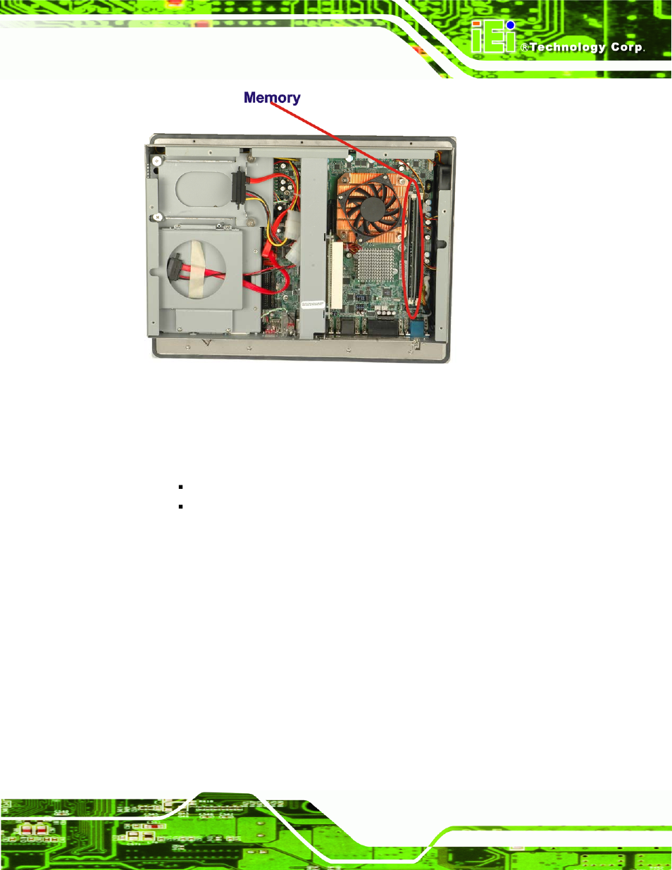 8 storage, Compactflash, Torage | 1 compactflash, Figure 2-5: so-dimm socket | IEI Integration PPC-5xxx-9455 v1.10 User Manual | Page 45 / 198