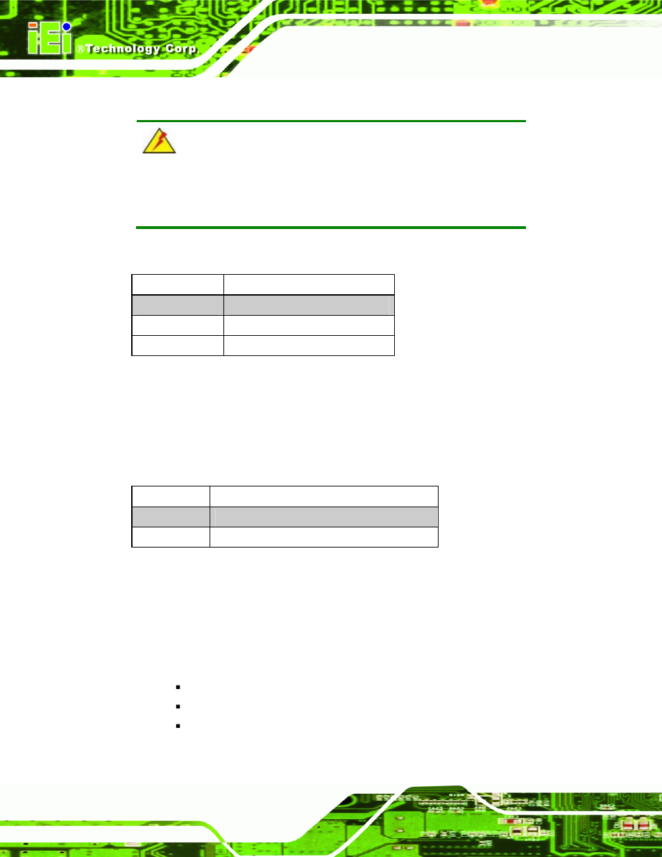 7 lcd voltage settings (jp9), 8 touch screen selection (jp7), 6 drive installation | Rive, Nstallation, Table 4-18: lcd voltage settings, Table 4-19: touch screen selection | IEI Integration PPC-5xxx-9455 v1.10 User Manual | Page 66 / 198