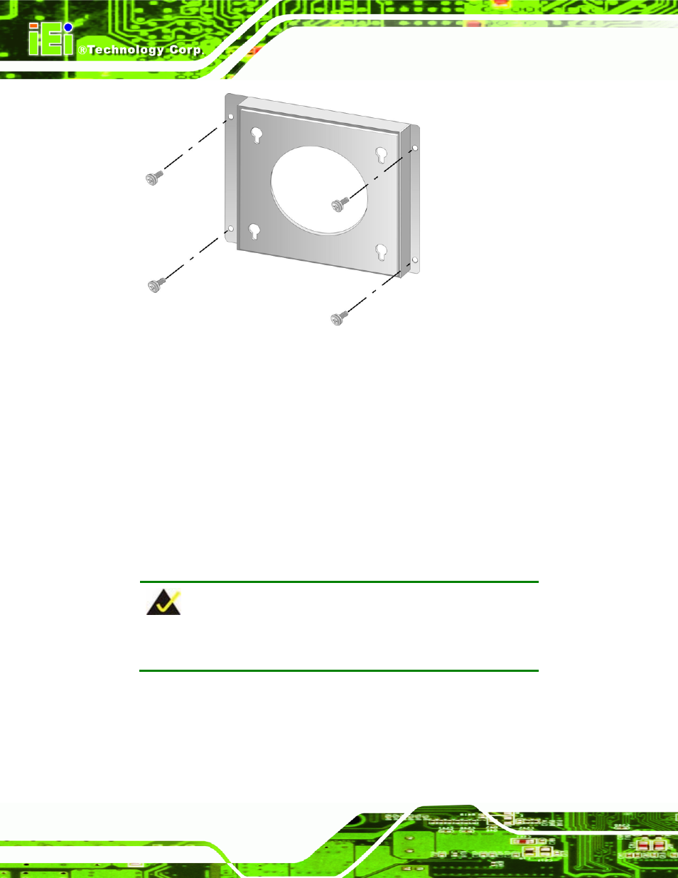 Figure 4-15: wall-mounting bracket | IEI Integration PPC-5xxx-9455 v1.10 User Manual | Page 76 / 198