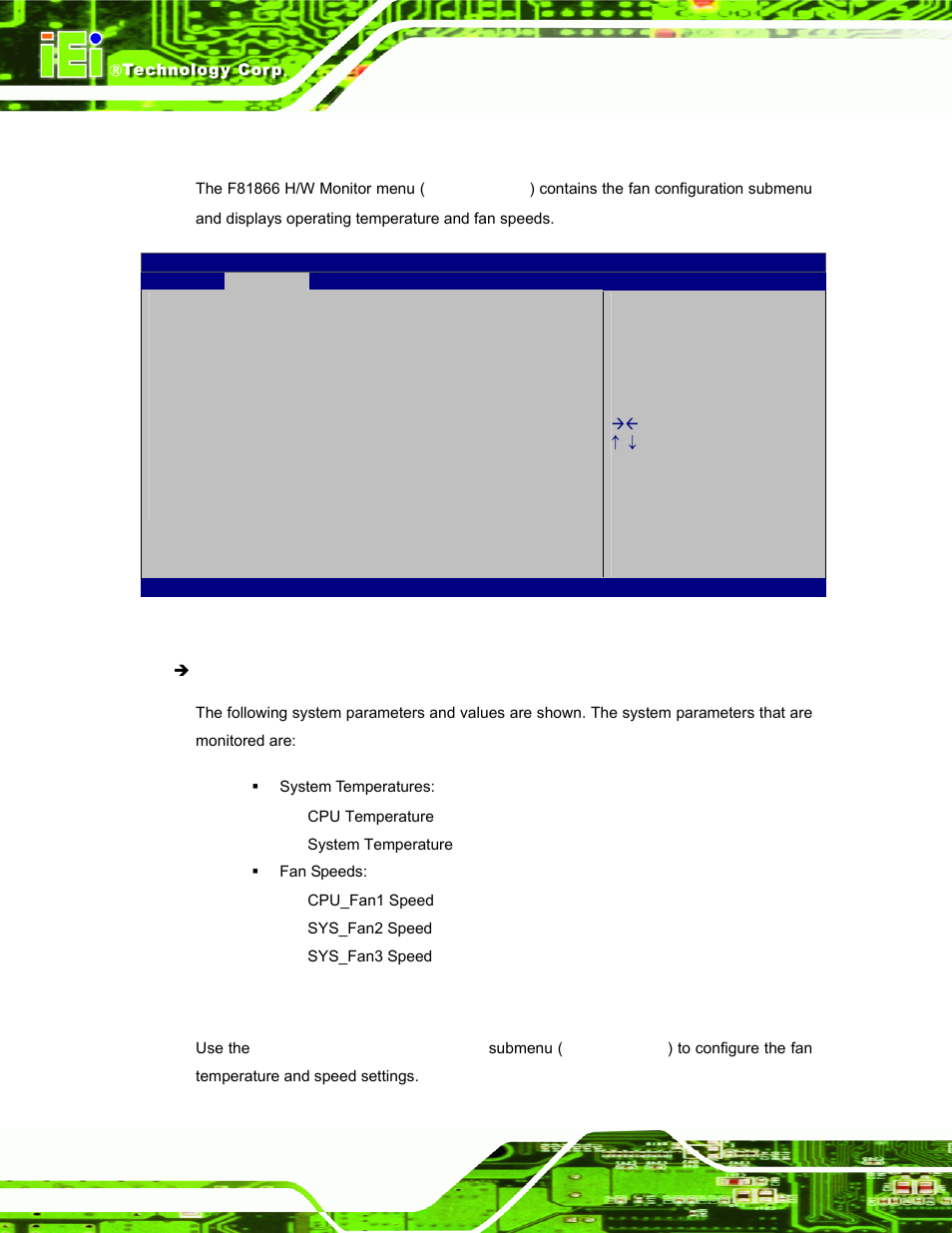 7 f81866 h/w monitor, 1 smart fan mode configuration | IEI Integration PPC-51xxA-H61 User Manual | Page 103 / 193