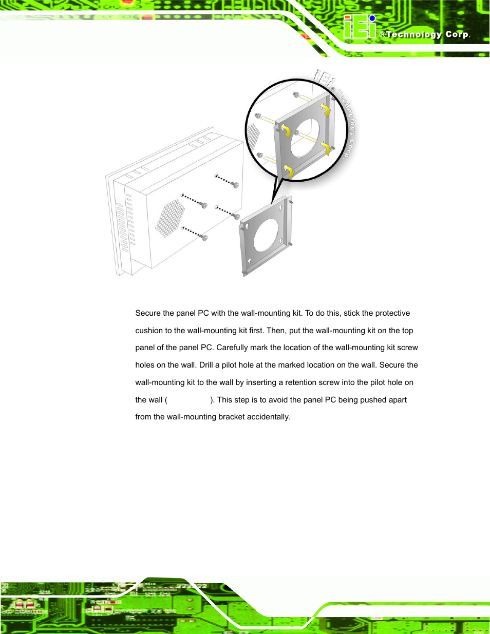 Figure 3-23: mount the chassis | IEI Integration PPC-51xxA-H61 User Manual | Page 60 / 193