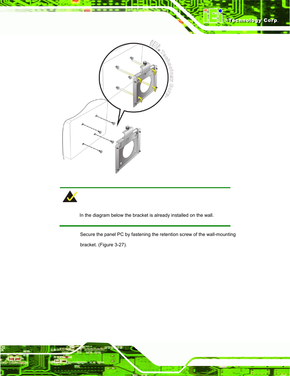 Figure 3-26: chassis support screws | IEI Integration PPC-5152-D525 v1.02 User Manual | Page 55 / 183