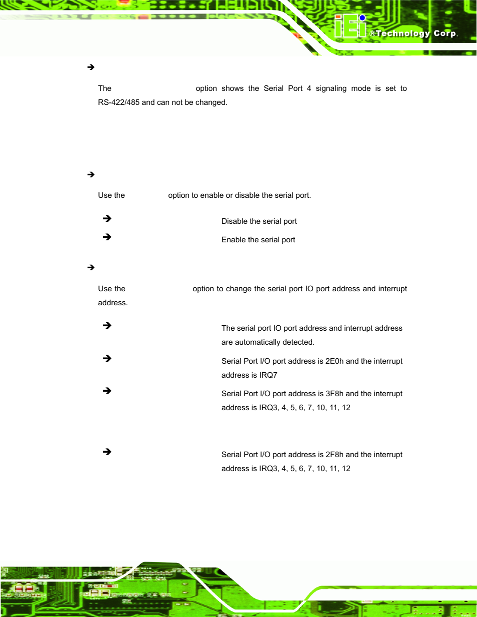 5 serial port 5 configuration | IEI Integration PPC-5152-D525 v1.02 User Manual | Page 93 / 183