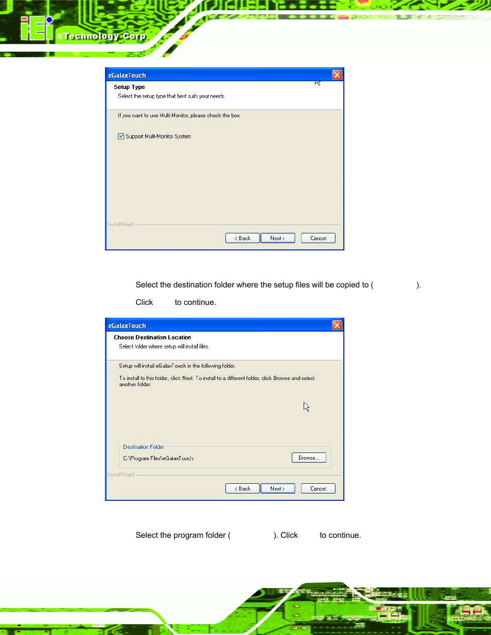 Figure 6-41: choose destination location, Nue ( figure | IEI Integration PPC-37xxA-N26 v1.00 User Manual | Page 132 / 203