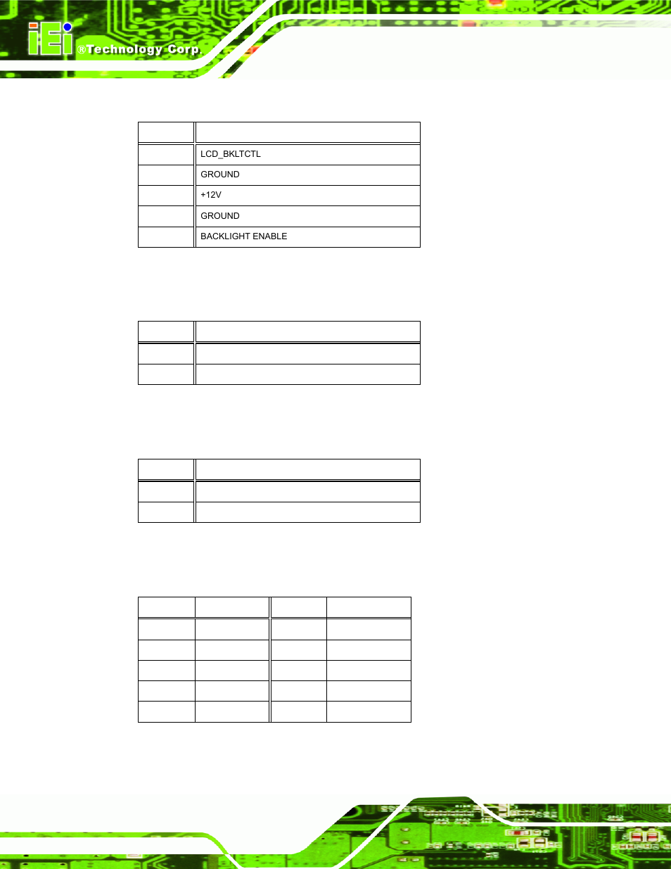 3 backlight inverter connector (inv1), 4 battery connector (bat1), 5 buzzer connector (sp1) | 6 digital input/output connector (dio1), Table 7-5: battery connector (bat1) pinouts, Table 7-6: buzzer connector (sp1) pinouts | IEI Integration PPC-37xxA-N26 v1.00 User Manual | Page 140 / 203
