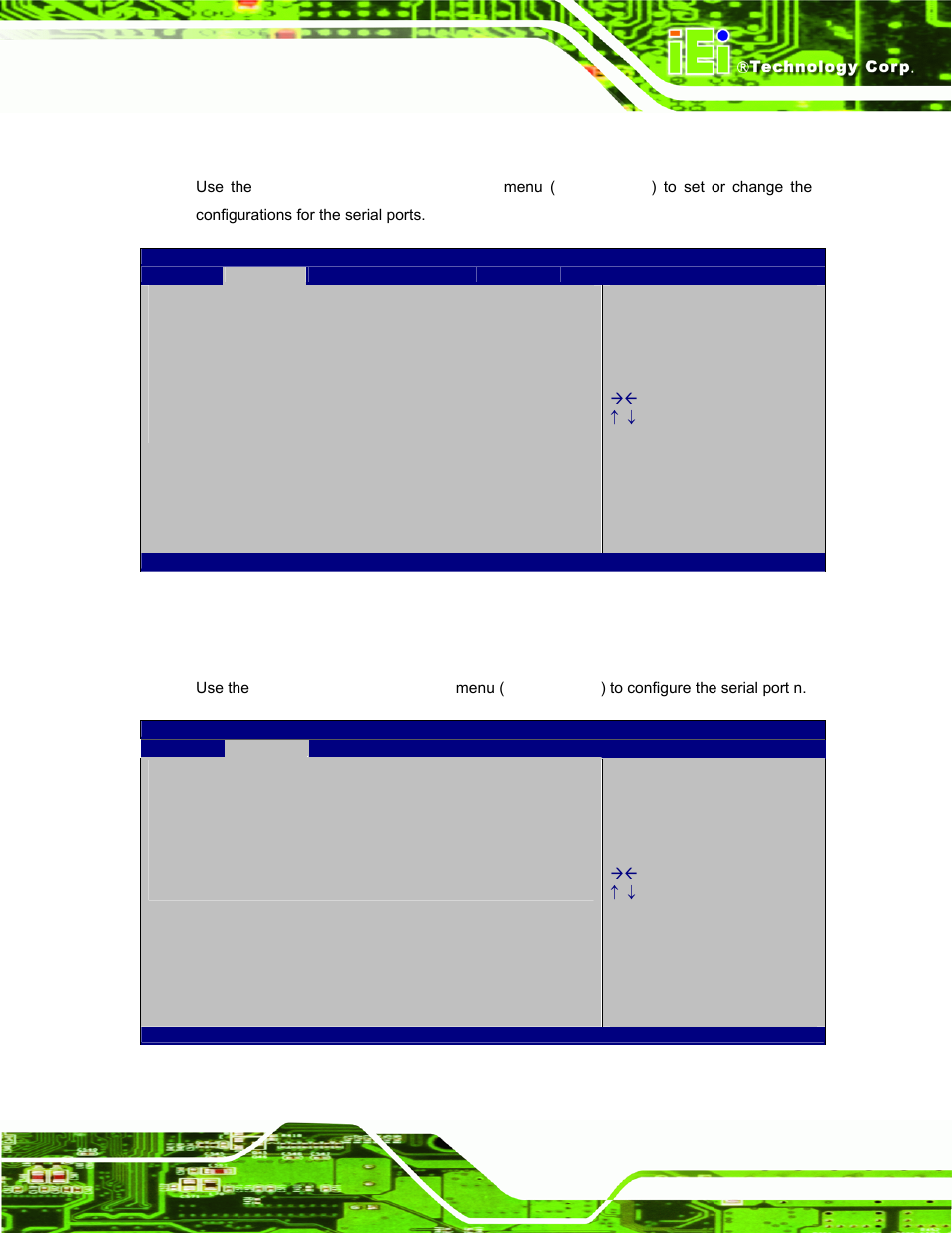 6 f81866 super io configuration, 1 serial port n configuration | IEI Integration PPC-37xxA-N26 v1.00 User Manual | Page 87 / 203