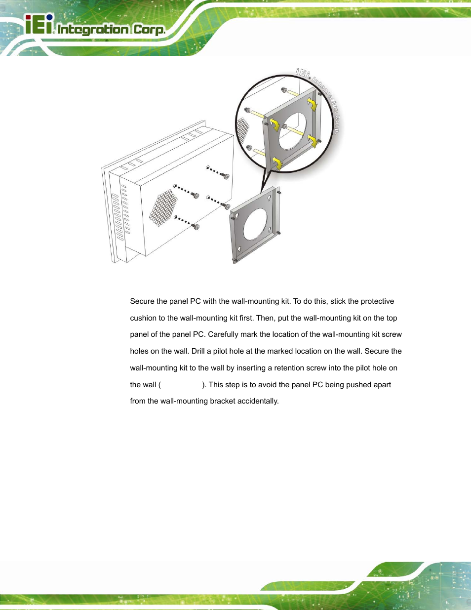 Figure 3-25: mount the chassis | IEI Integration PPC-37xxA-N26 v1.10 User Manual | Page 54 / 200