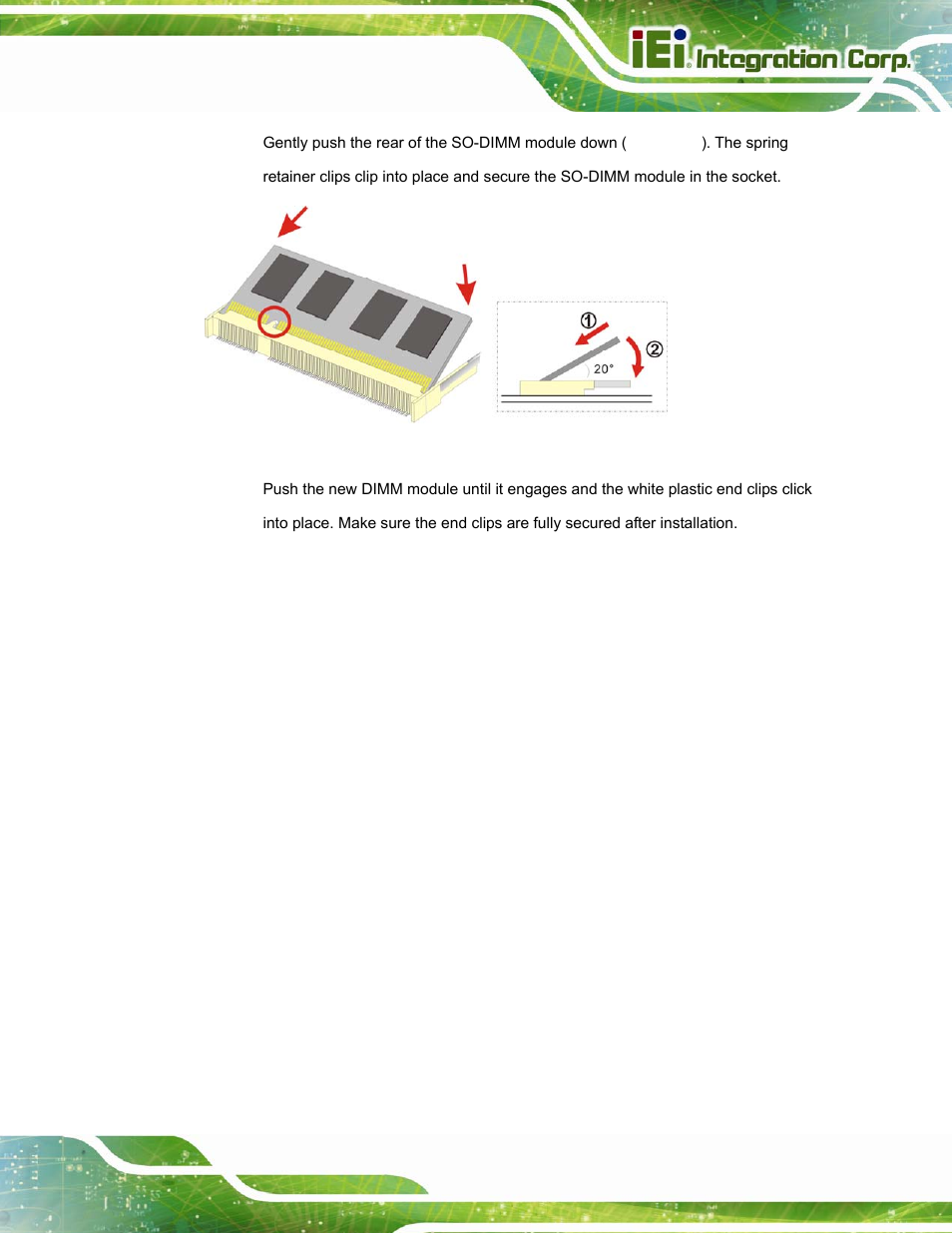 Figure 4-2: so-dimm module installation | IEI Integration PPC-37xxA-N26 v1.10 User Manual | Page 75 / 200