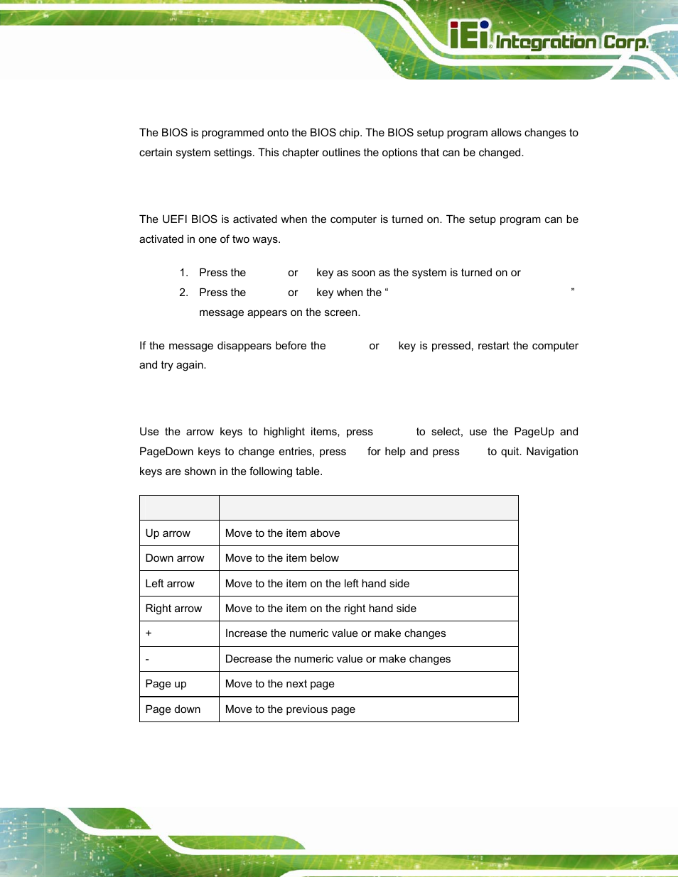 1 introduction, 1 starting setup, 2 using setup | Ntroduction | IEI Integration PPC-37xxA-N26 v1.10 User Manual | Page 77 / 200