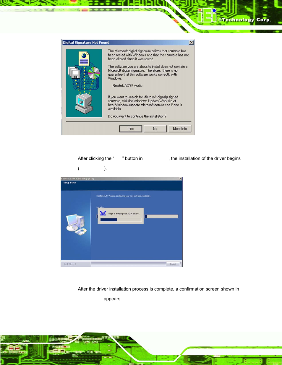Figure 6-26: ac`97 audio driver digital signal | IEI Integration PPC-37xx-N270 v1.01 User Manual | Page 143 / 165