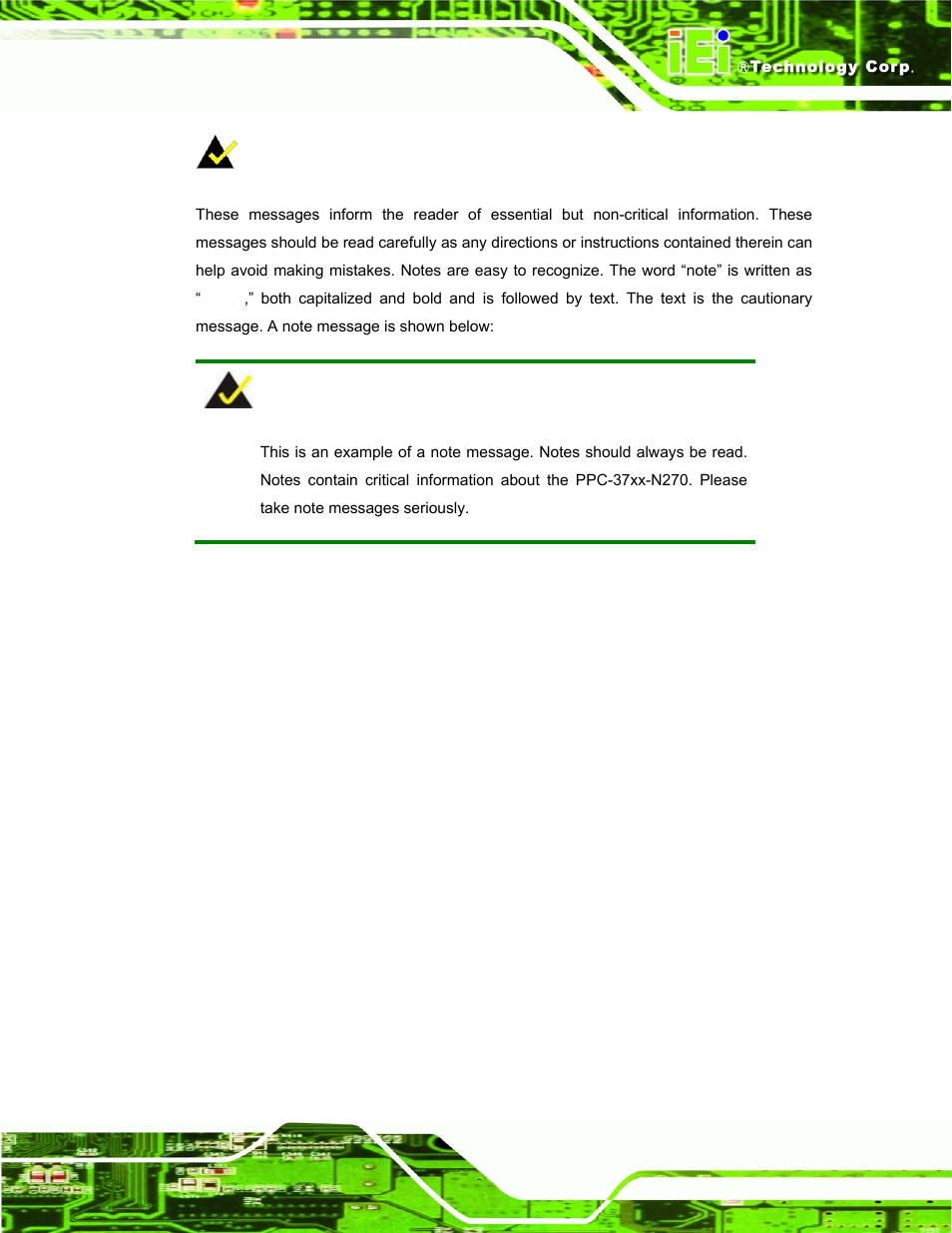 IEI Integration PPC-37xx-N270 v1.01 User Manual | Page 5 / 165