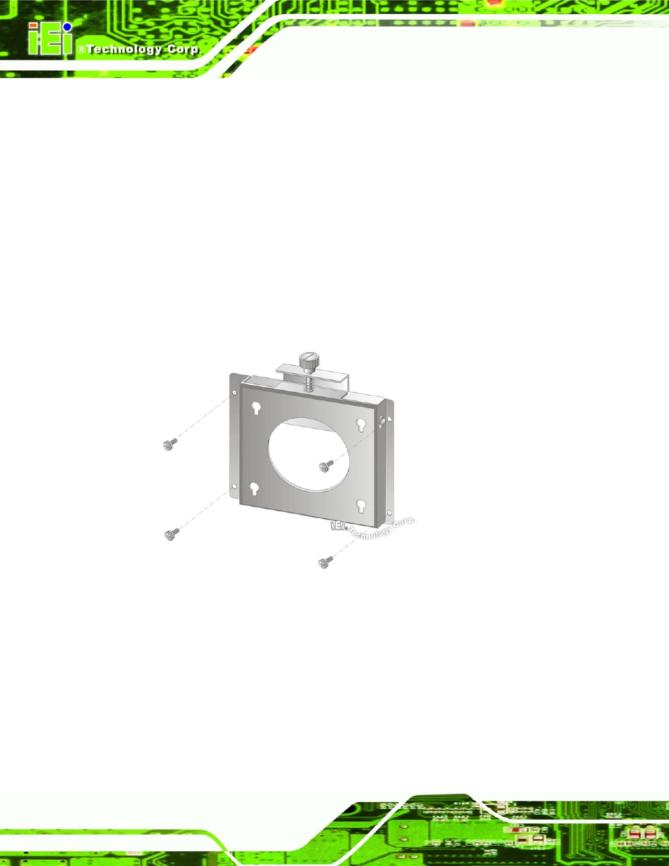 1 wall surface mounting, Figure 4-10: wall-mounting bracket | IEI Integration AFL-4 series-N270 v1.05 User Manual | Page 58 / 165