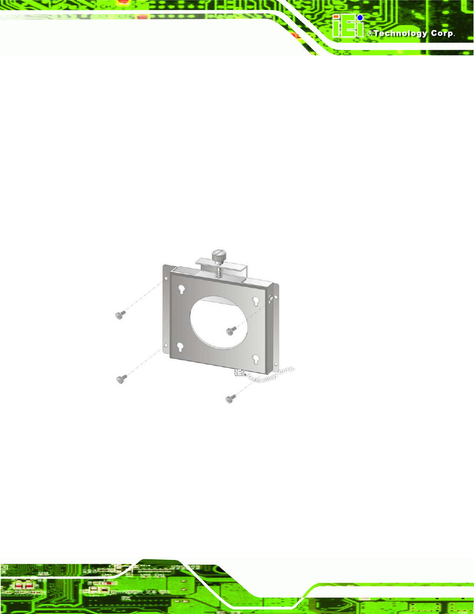 1 wall surface mounting, Figure 4-15: wall-mounting bracket | IEI Integration AFL-4 series-N270 v2.11 User Manual | Page 61 / 168