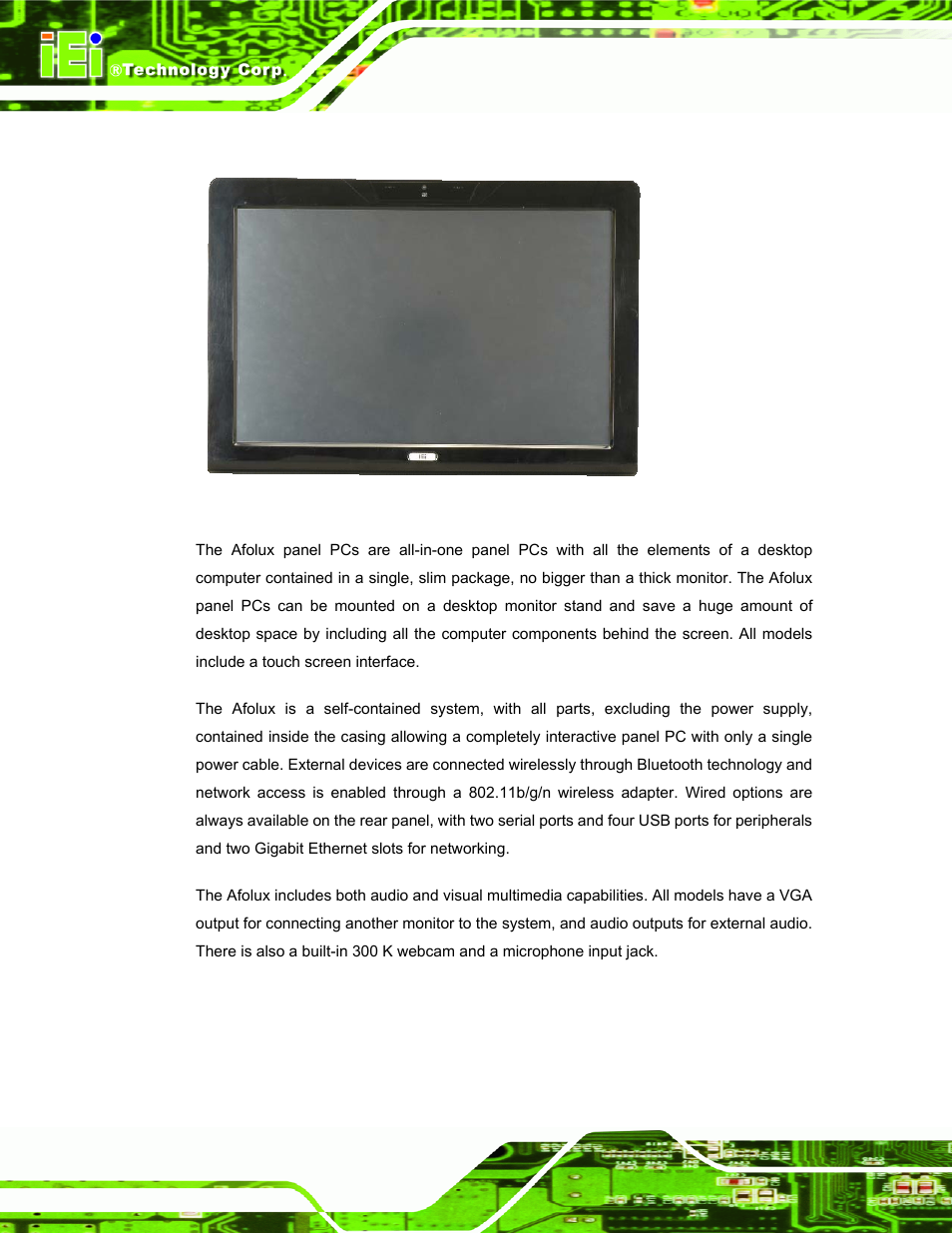 1 overview, Verview, Figure 1-1: afl-w19a/w19b/17d/w15a-gm45 | IEI Integration AFL-W19A_W19B_17D_W15A-GM45 v2.10 User Manual | Page 14 / 138