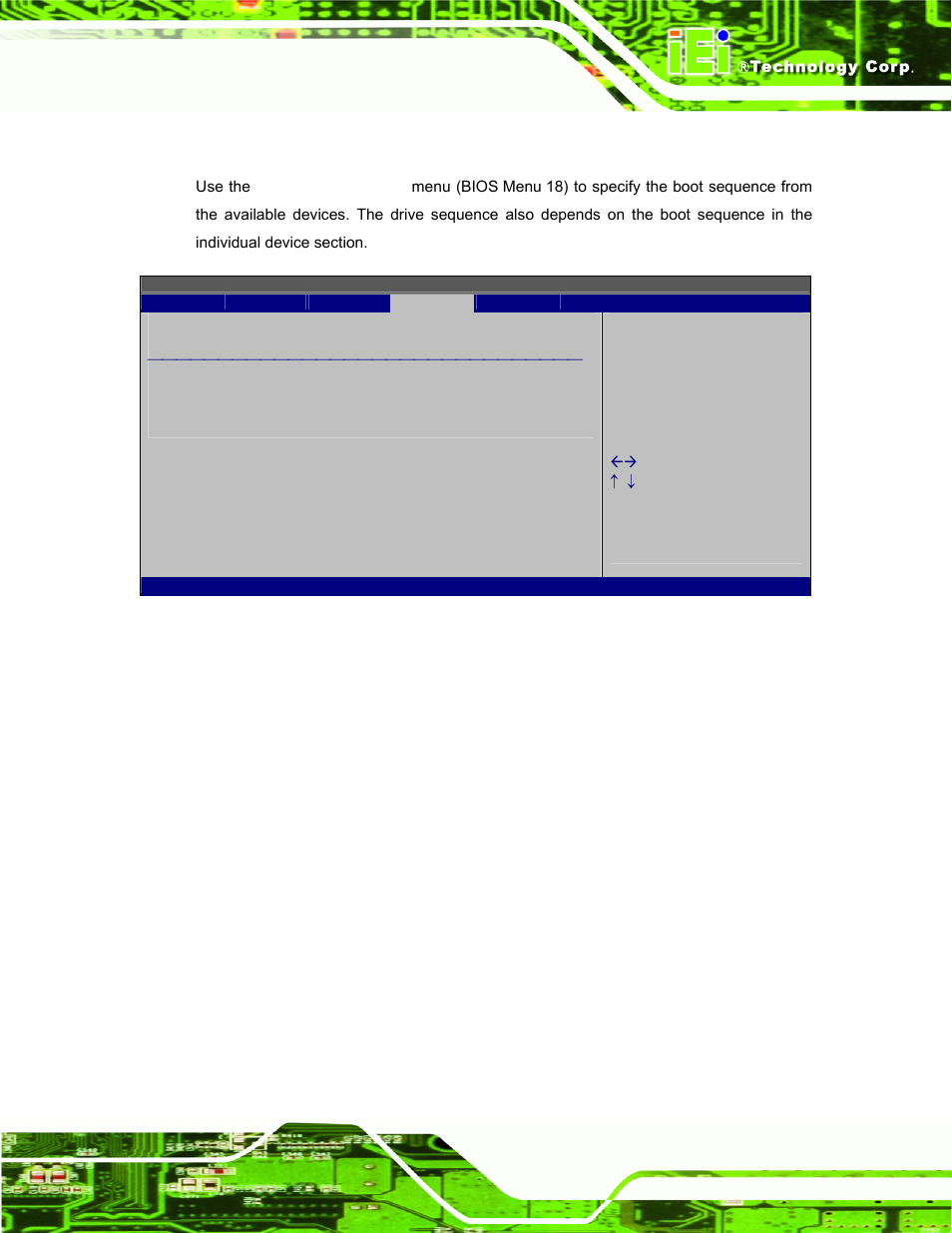 2 boot device priority, Bios menu 18: boot device priority settings | IEI Integration AFL-W19A_W19B_17D_W15A-GM45 v2.10 User Manual | Page 77 / 138
