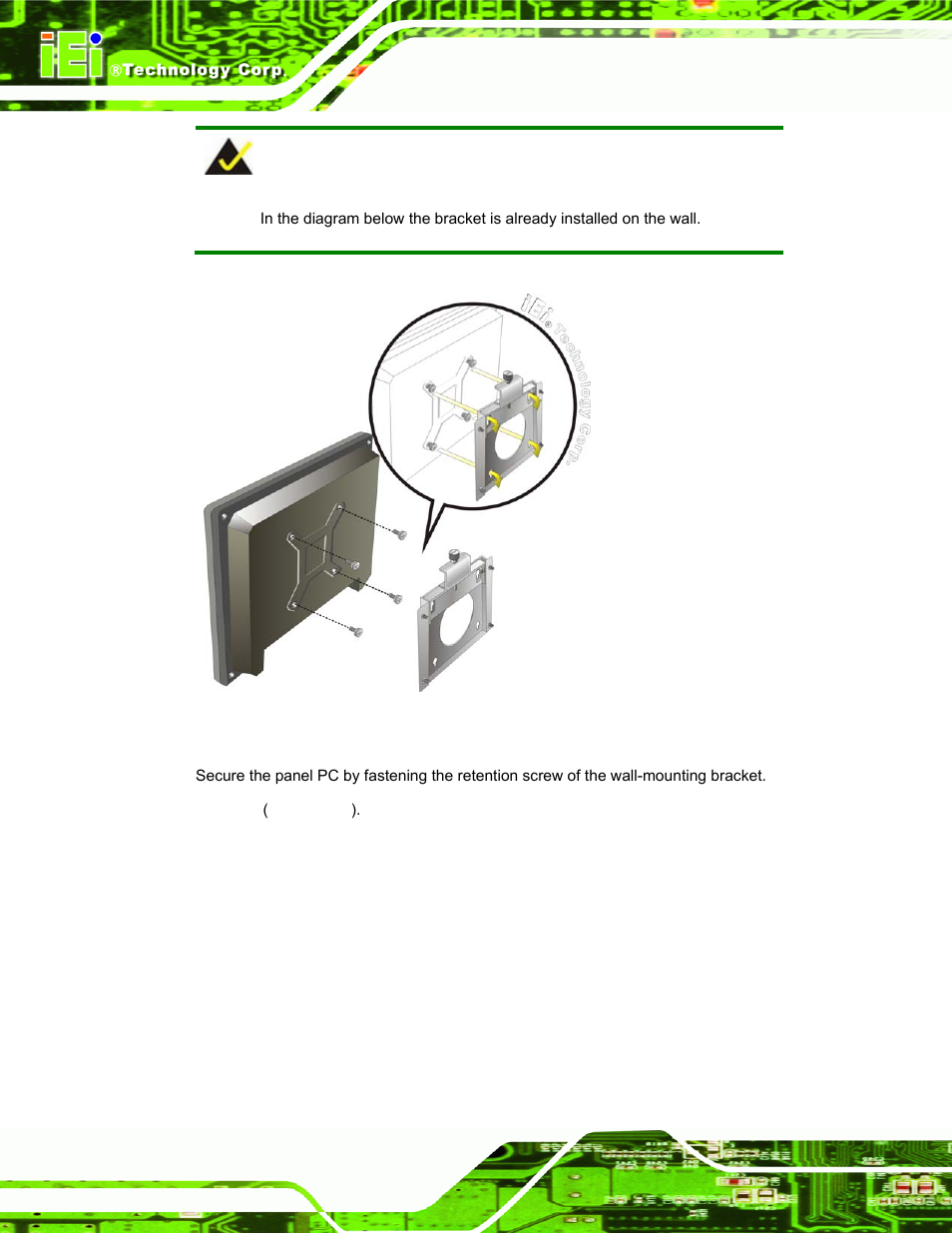 Figure 3-17: chassis support screws | IEI Integration AFL-19i-HM55 v1.01 User Manual | Page 52 / 139