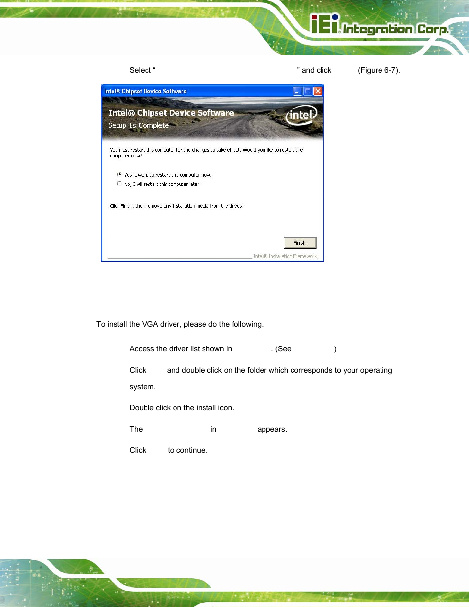 4 vga driver installation, River, Nstallation | IEI Integration AFL-15i-HM55 v2.00 User Manual | Page 102 / 140