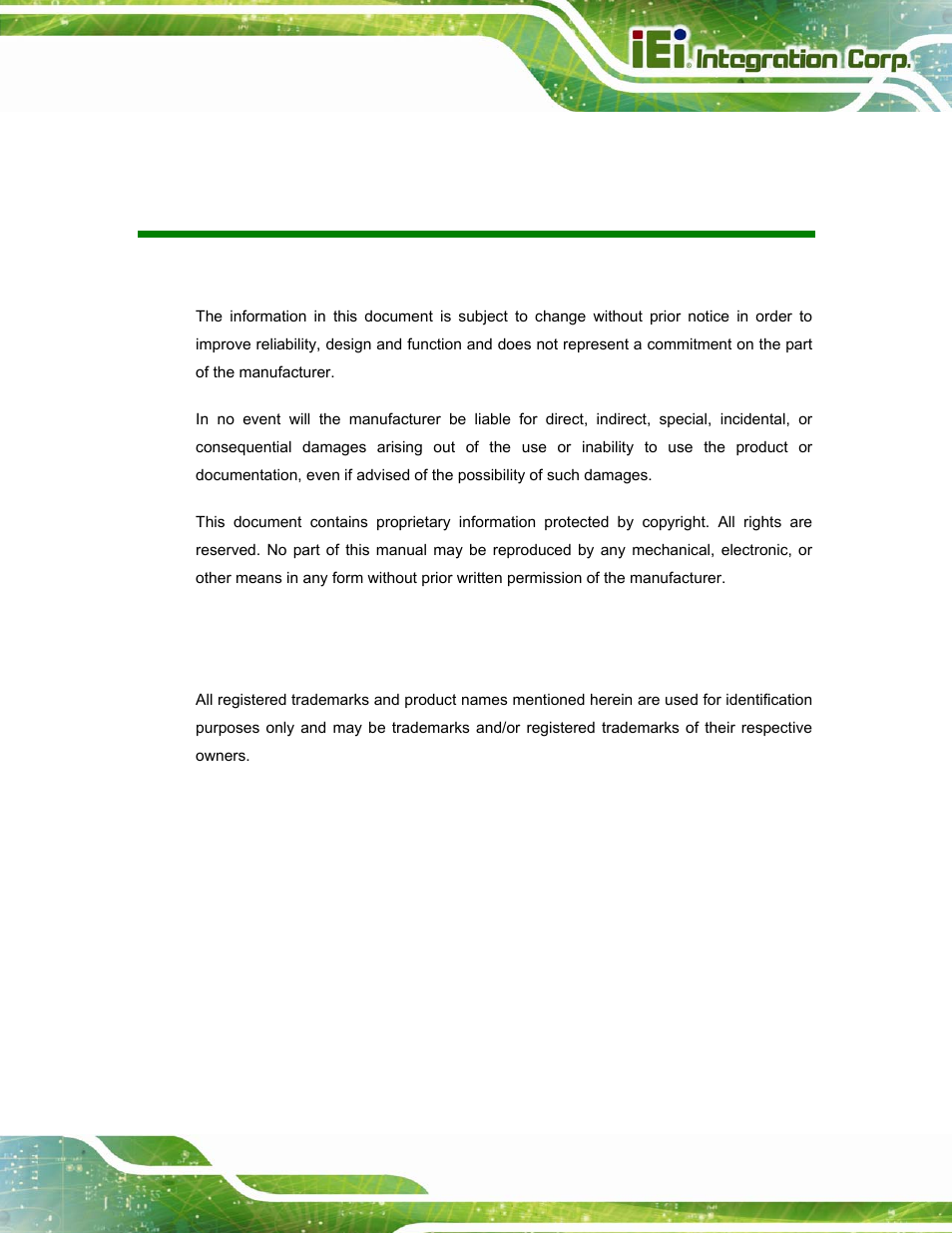 Copyright | IEI Integration AFL-15i-HM55 v2.00 User Manual | Page 3 / 140