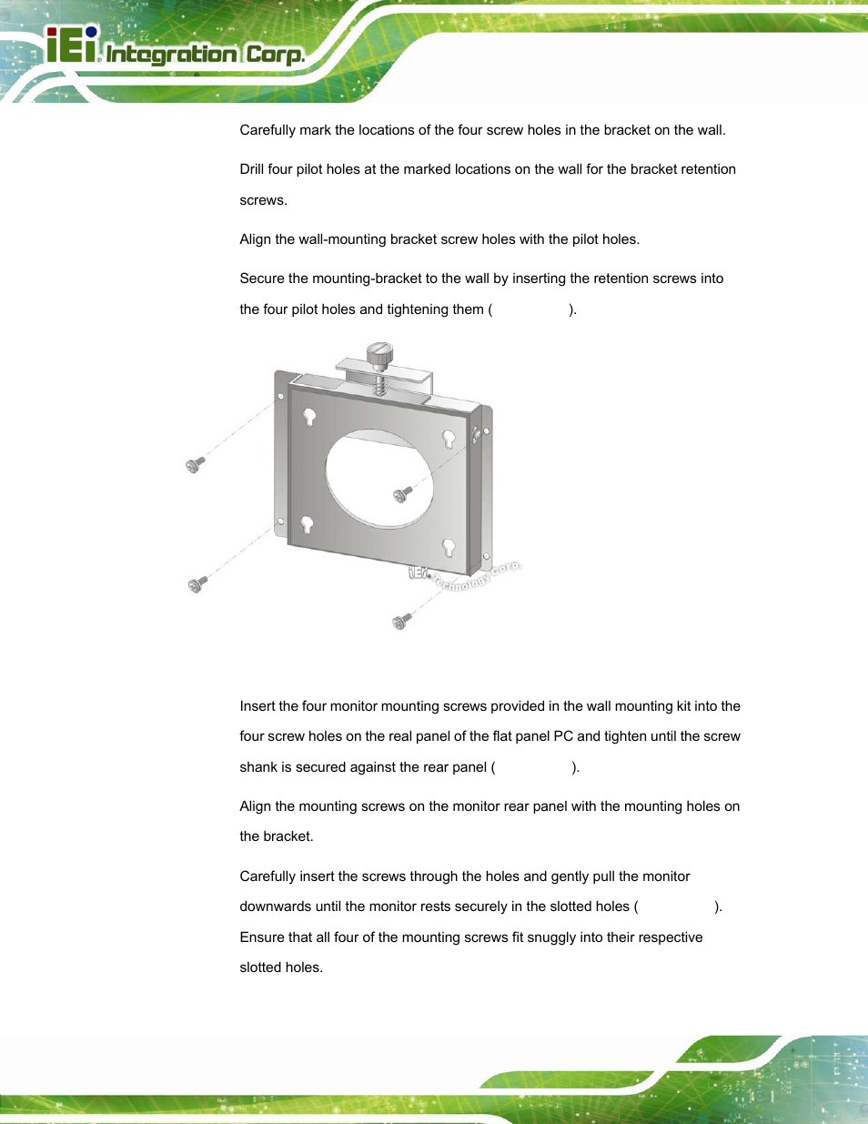 Figure 3-17: wall-mounting bracket | IEI Integration AFL-15i-HM55 v2.00 User Manual | Page 51 / 140