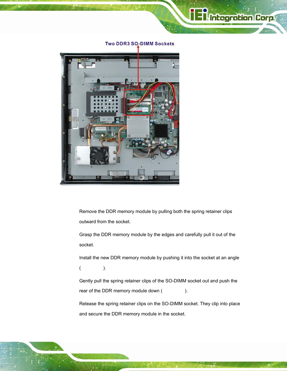 Figure 4-2: so-dimm socket location | IEI Integration AFL-15i-HM55 v2.00 User Manual | Page 68 / 140