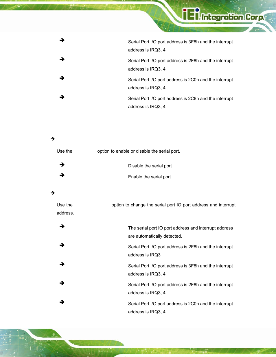 2 serial port 1 configuration | IEI Integration AFL-15i-HM55 v2.00 User Manual | Page 82 / 140