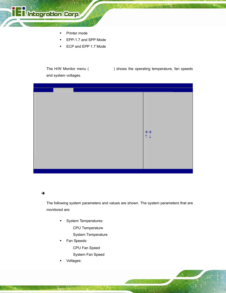 7 h/w monitor | IEI Integration AFL-15i-HM55 v2.00 User Manual | Page 85 / 140