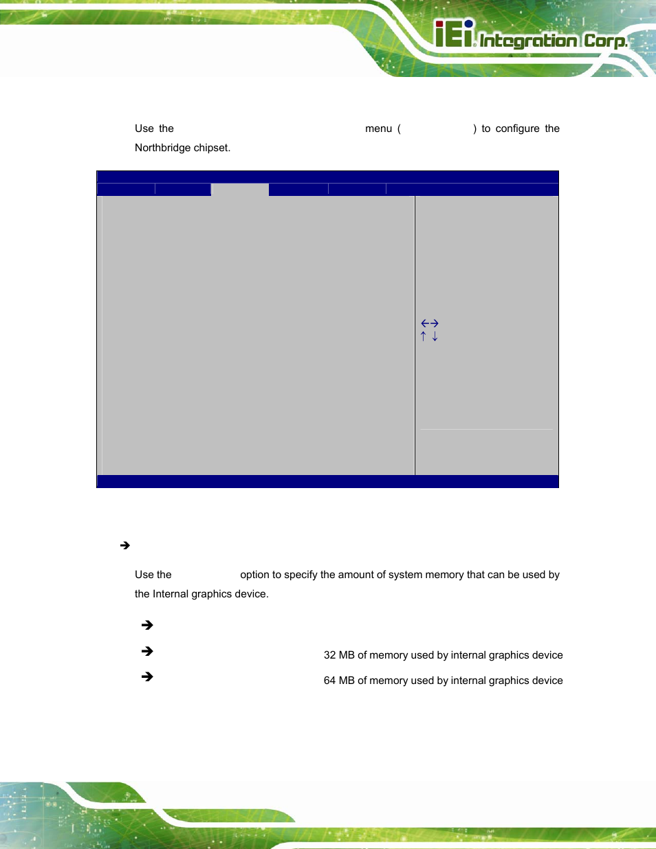 1 northbridge configuration | IEI Integration AFL-15i-HM55 v2.00 User Manual | Page 88 / 140