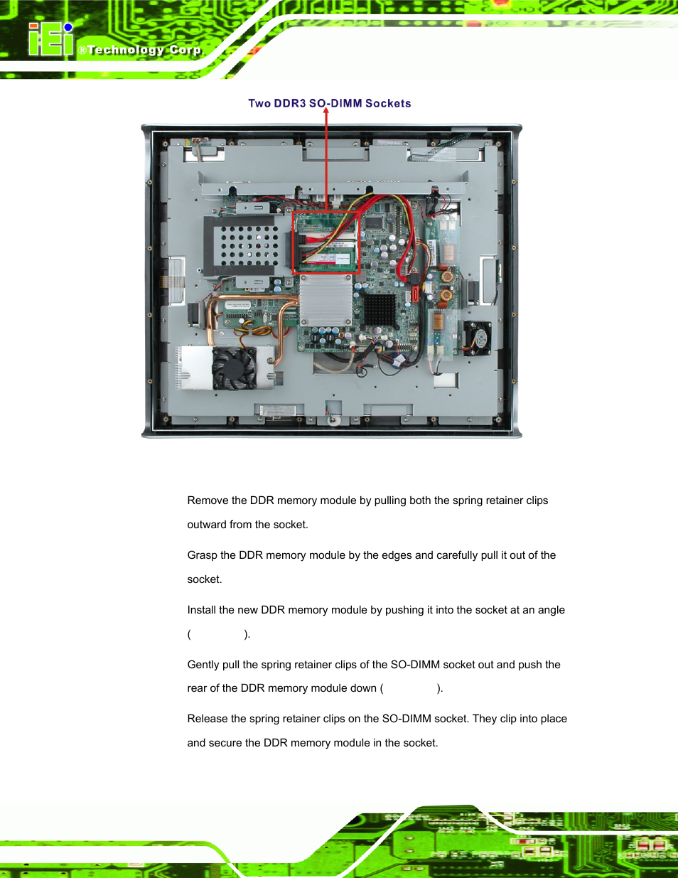 Figure 4-2: so-dimm socket location | IEI Integration AFL-15i-HM55 v1.20 User Manual | Page 67 / 143