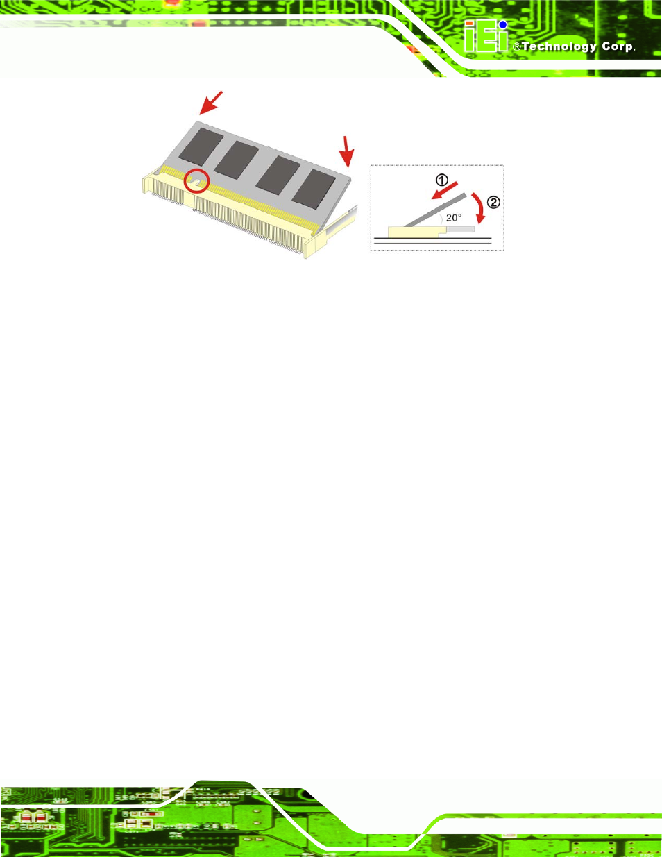 Figure 4-2: ddr so-dimm module installation | IEI Integration AFL-W19A_W19B_17D_W15A-N270 v1.06 User Manual | Page 105 / 125