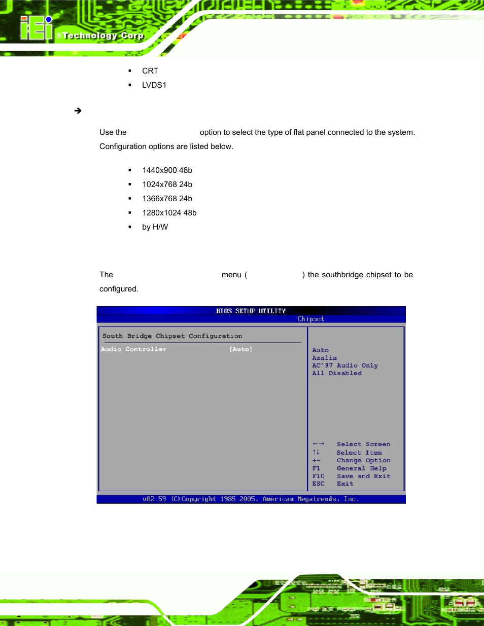 2 southbridge configuration | IEI Integration AFL-15A_15AE-N270_UMN_v1.01.pdf User Manual | Page 108 / 158
