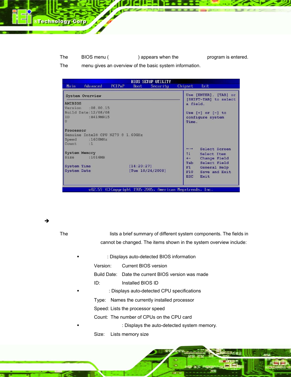 2 main | IEI Integration AFL-15A-N270 v1.03 User Manual | Page 74 / 159