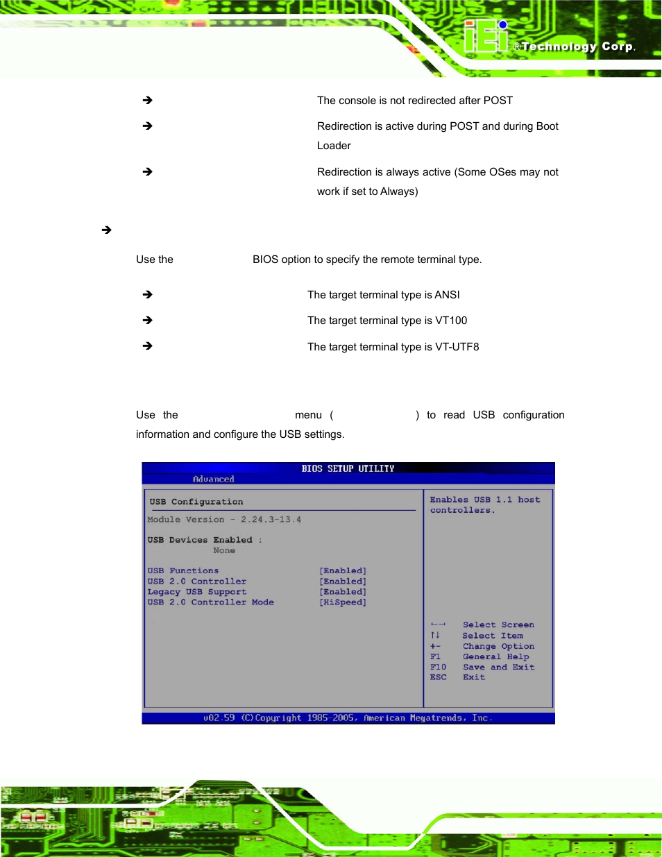 8 usb configuration | IEI Integration AFL-xxA-N270-Series v1.03 User Manual | Page 105 / 171