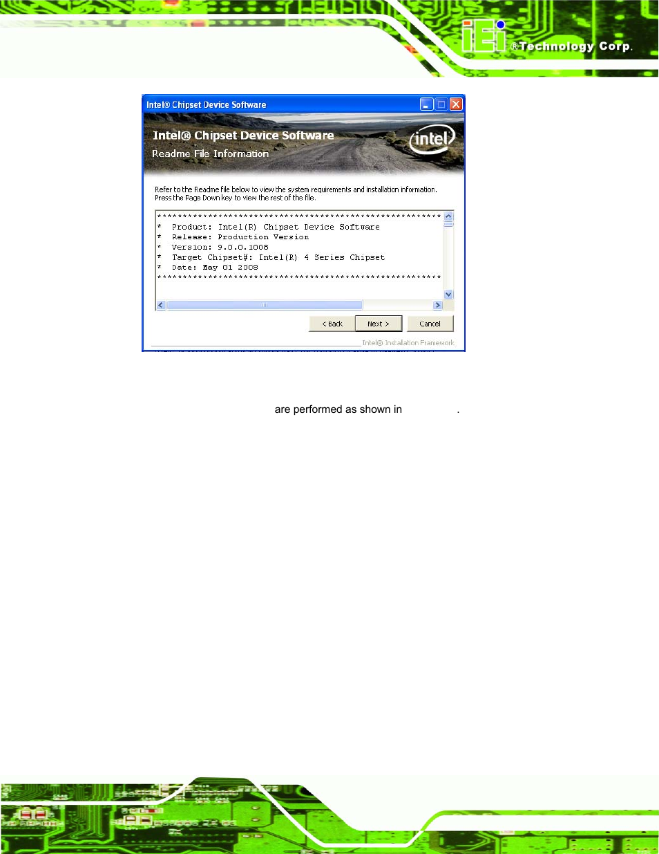 Figure 7-7: chipset driver read me file | IEI Integration AFL-xxA-N270-Series v1.03 User Manual | Page 125 / 171