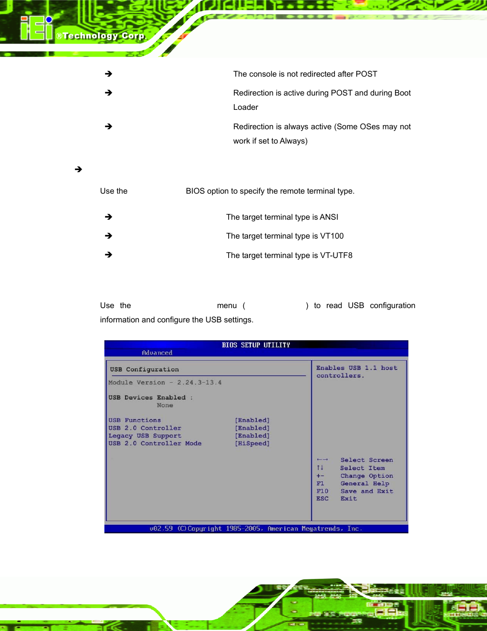 8 usb configuration | IEI Integration AFL-xxA-N270-Series v2.20 User Manual | Page 102 / 168