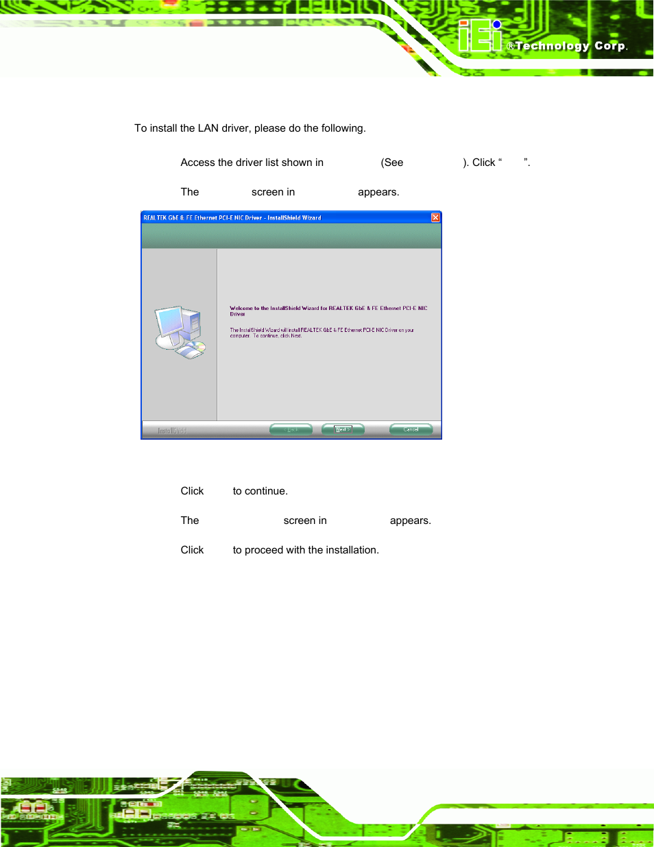5 lan driver installation | IEI Integration AFL-xxA-N270-Series v2.20 User Manual | Page 129 / 168