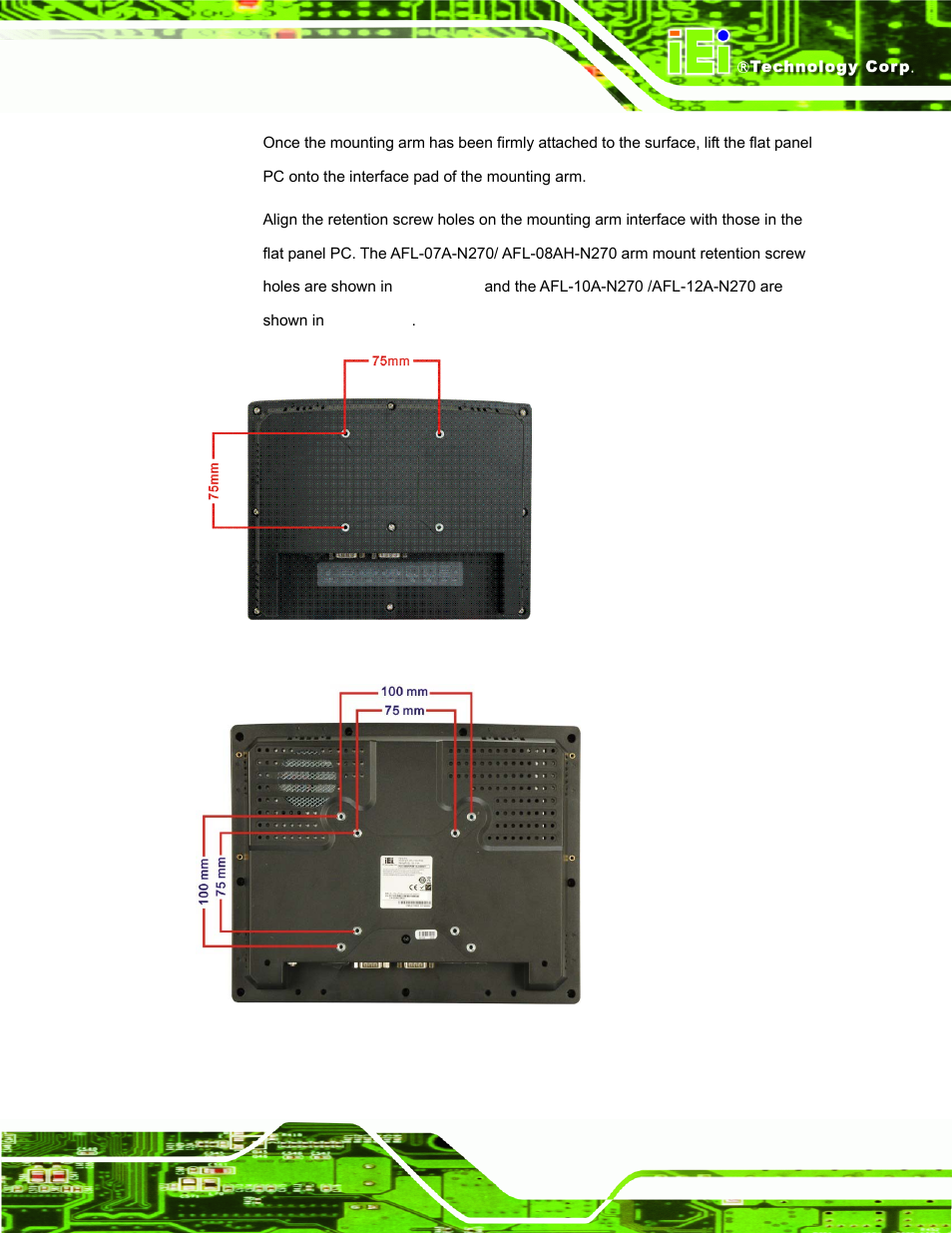 IEI Integration AFL-xxA-N270-Series v2.20 User Manual | Page 63 / 168