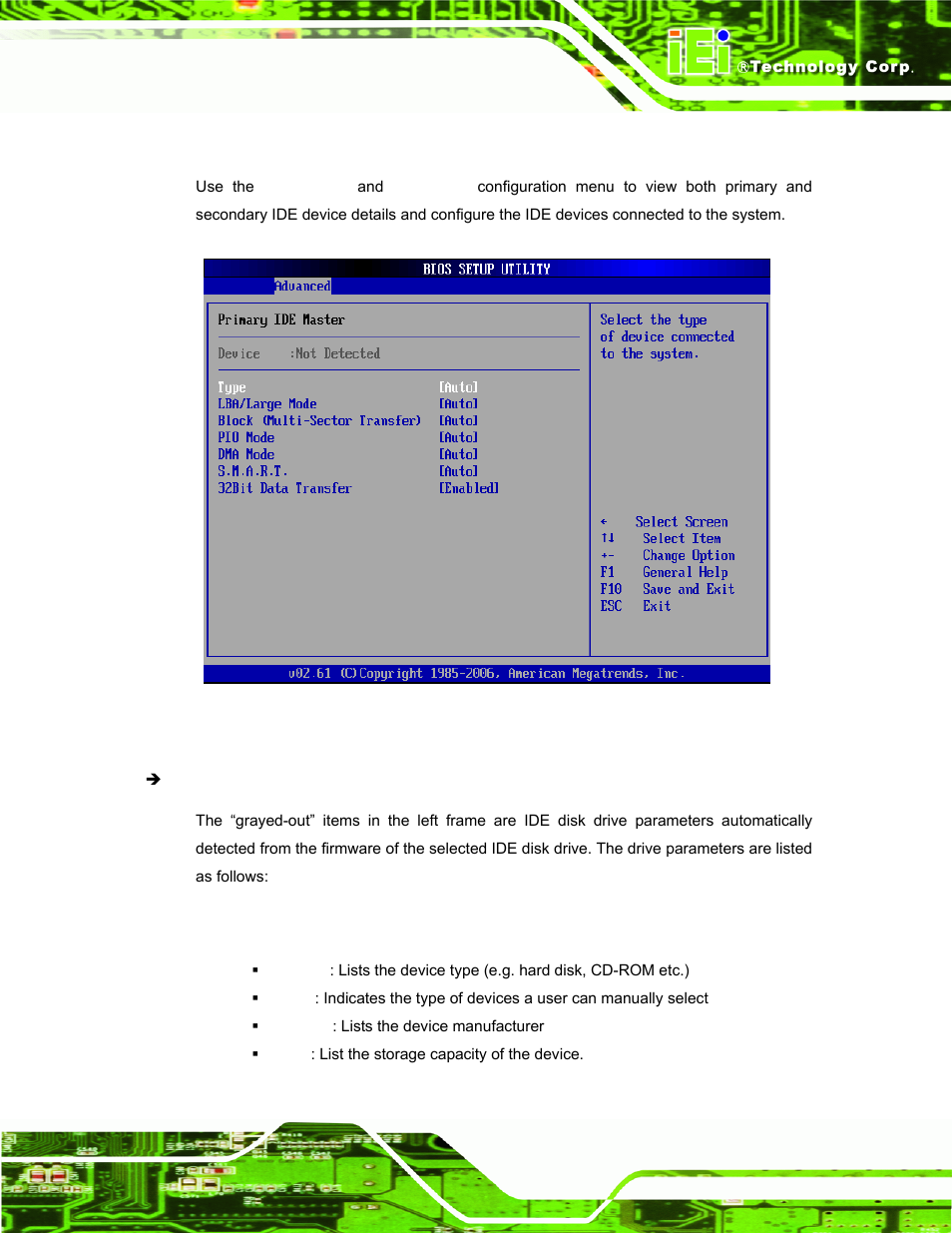 1 ide master, ide slave | IEI Integration AFL-xxA-N270-Series v2.20 User Manual | Page 85 / 168