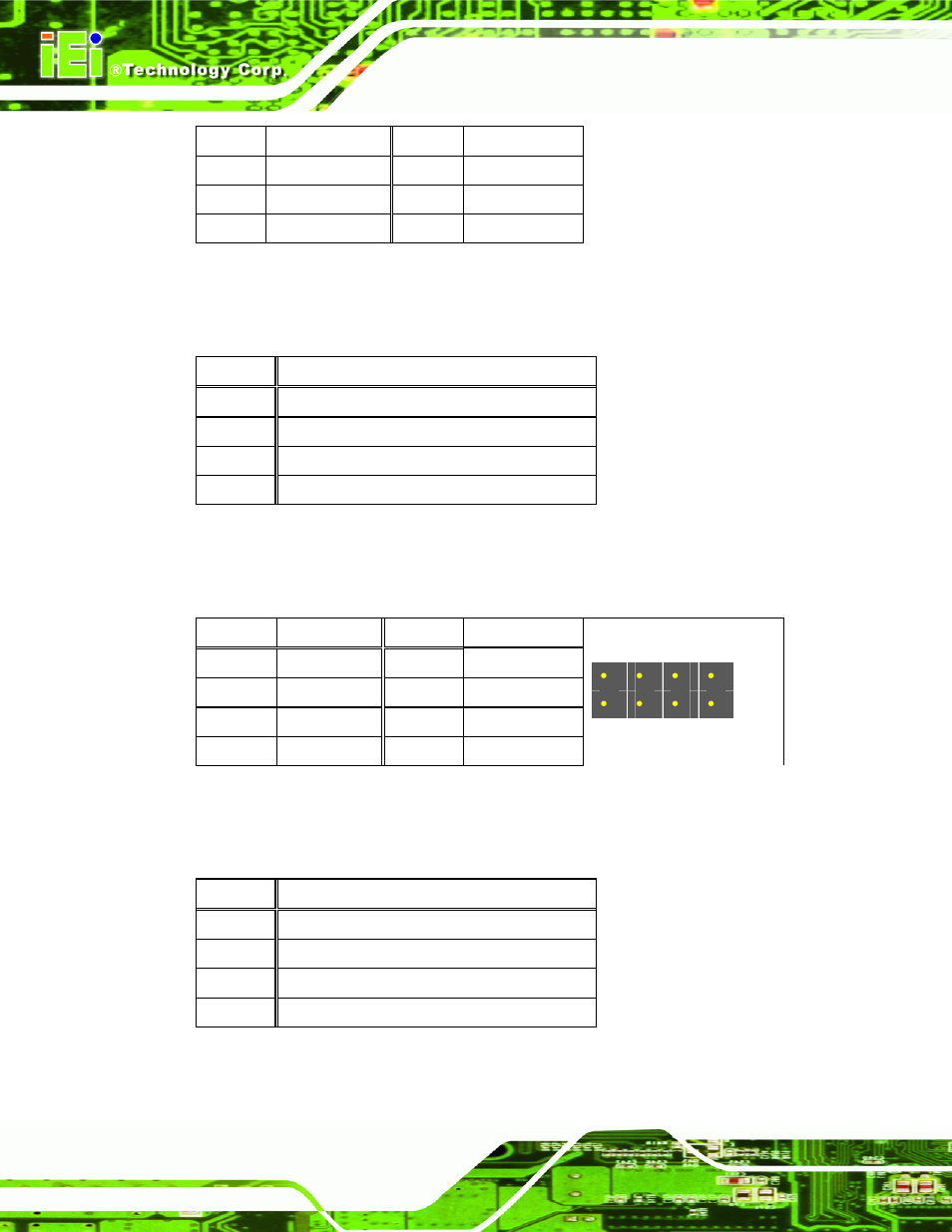 19 jusb connector (jusb1), 20 usb connector (usb1), 21 usb connector (usb2) | IEI Integration AFL-xxA-N270-Series v2.30 User Manual | Page 152 / 182