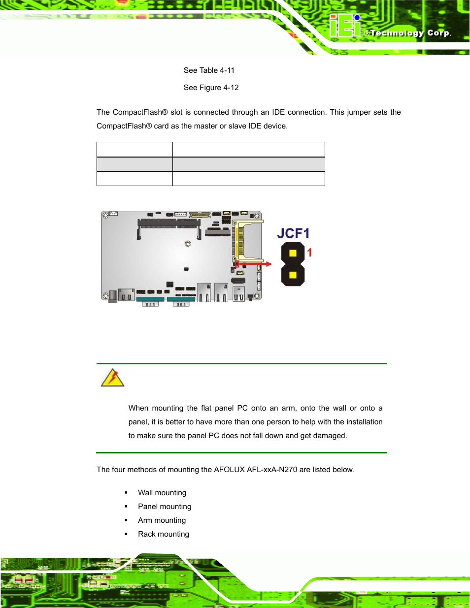 10 mounting the system | IEI Integration AFL-xxA-N270-Series v2.30 User Manual | Page 57 / 182