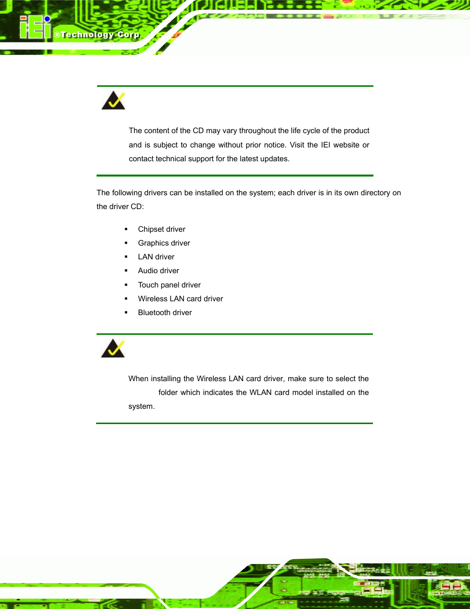9 driver installation, River, Nstallation | IEI Integration AFL-W10A-N270 v2.13 User Manual | Page 50 / 143