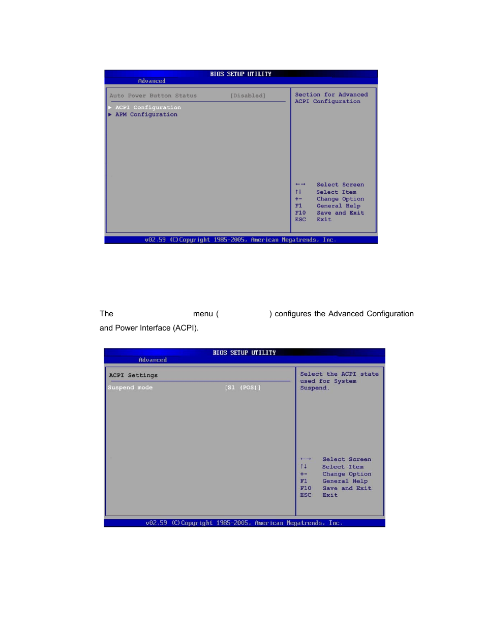 1 acpi configuration | IEI Integration AFL-08AH-N270 User Manual | Page 77 / 115