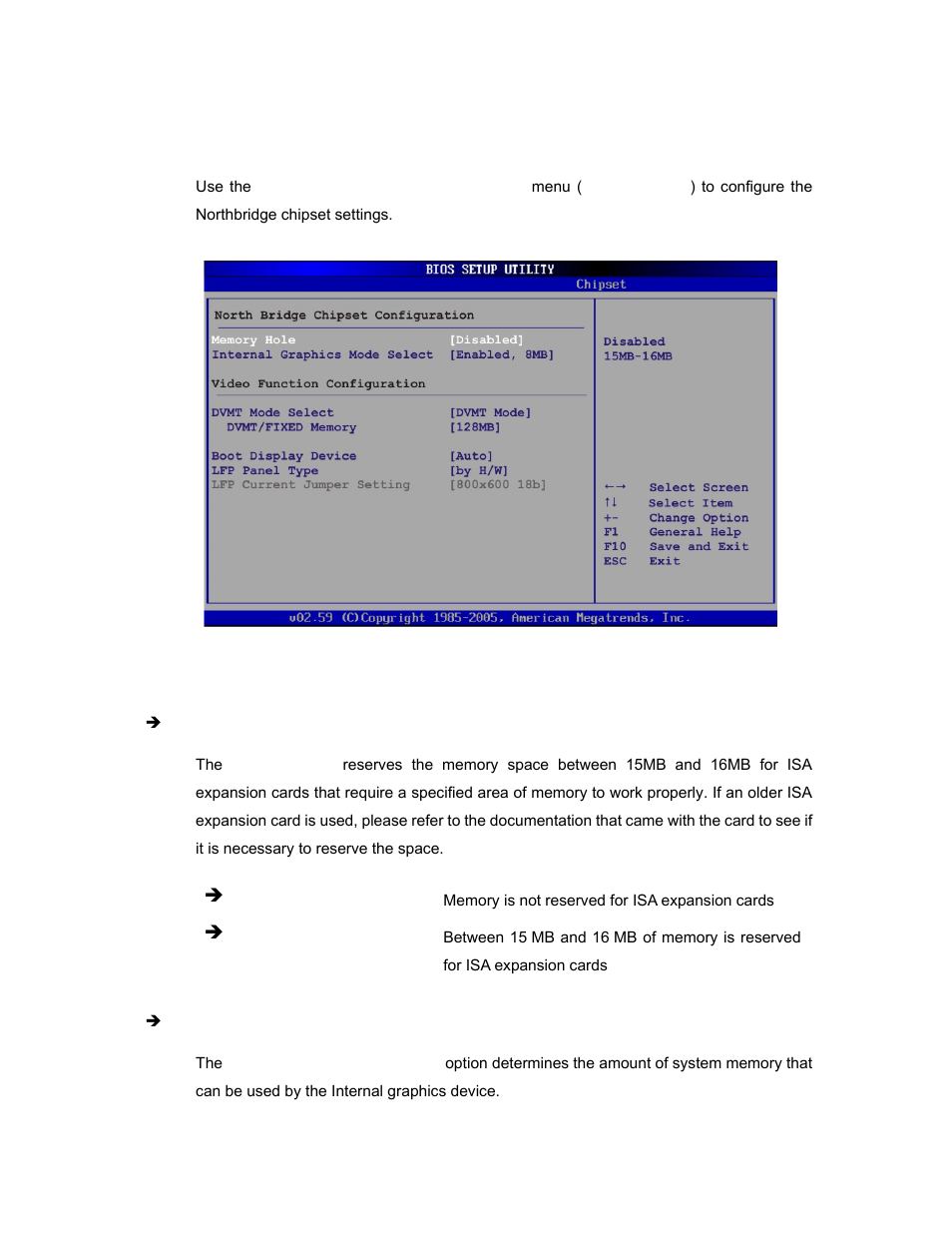 1 north bridge chipset configuration | IEI Integration AFL-08AH-N270 User Manual | Page 92 / 115